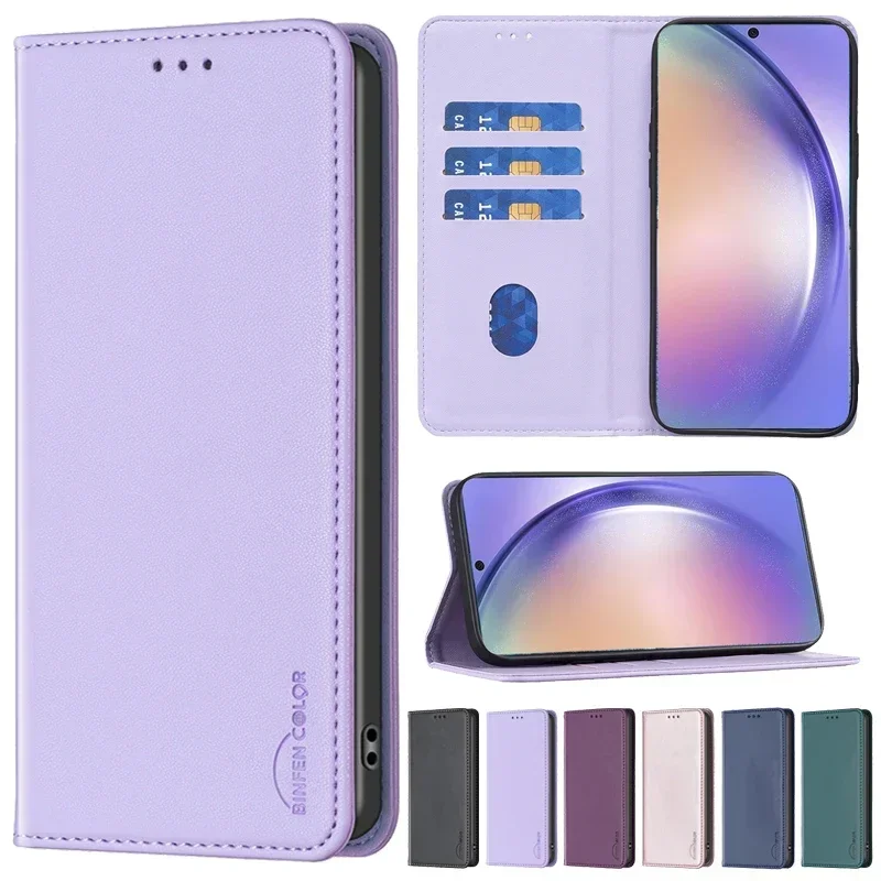 Samsung Galaxy S24 - Wallet Slot Magnetic Flip Leather Case