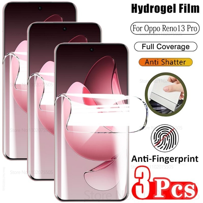 Oppo Reno 12 - 3pack Full Coverage Hydrogel Film Screen