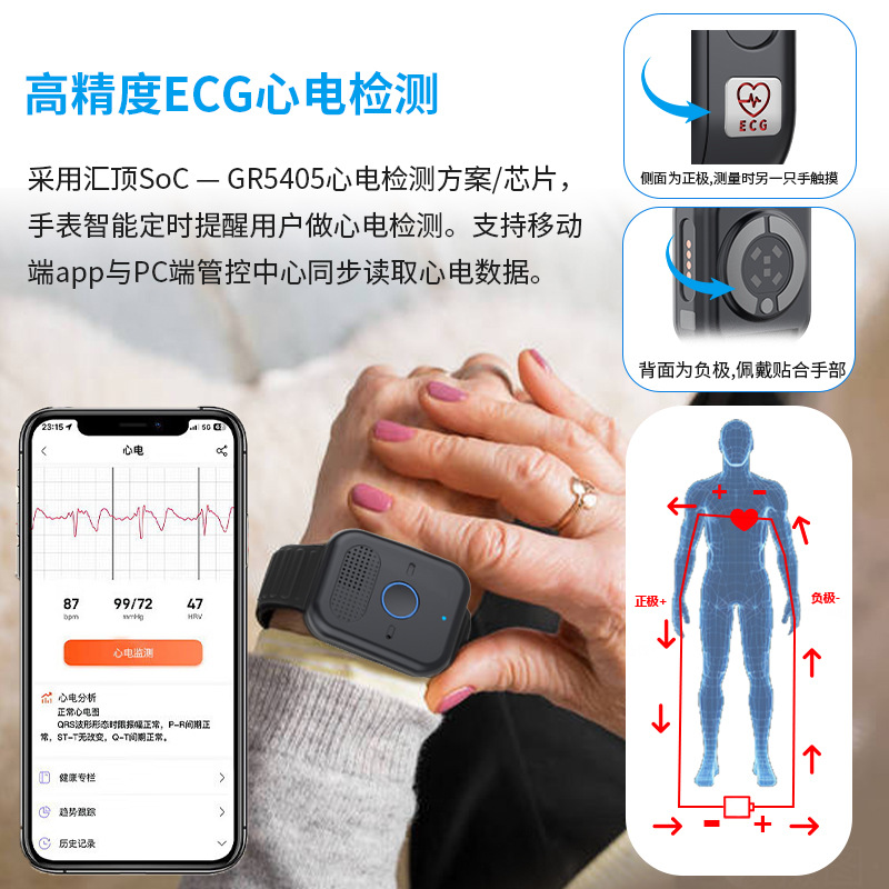 Elderly 5G card positioning wa - огляд і ціна Fall Detection Watch