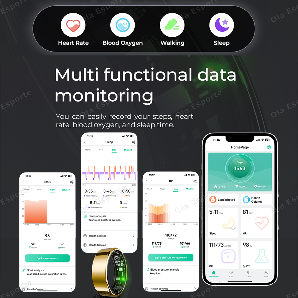 New R09 Smart Ring Men Women w - огляд і ціна Temperature Ring Skin