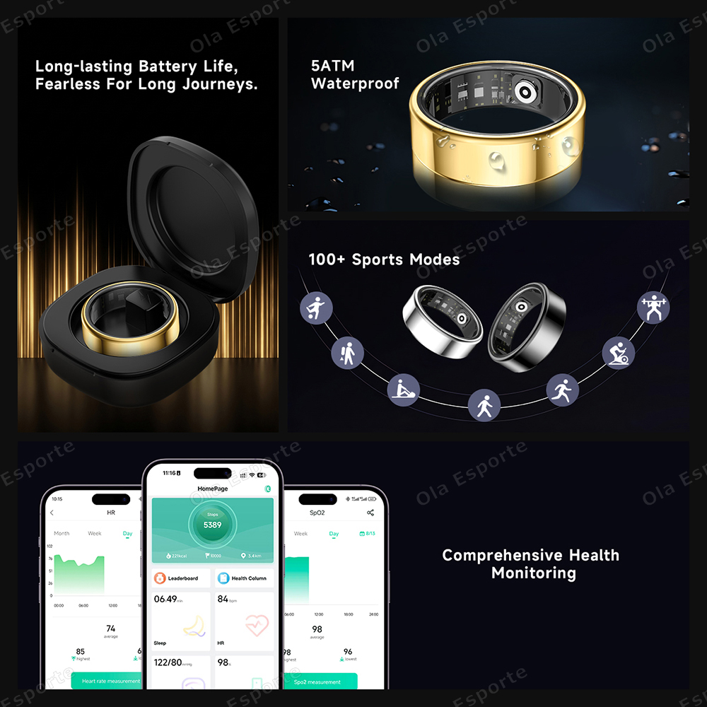 New R09 Smart Ring Men Women w - огляд і ціна Temperature Ring Skin
